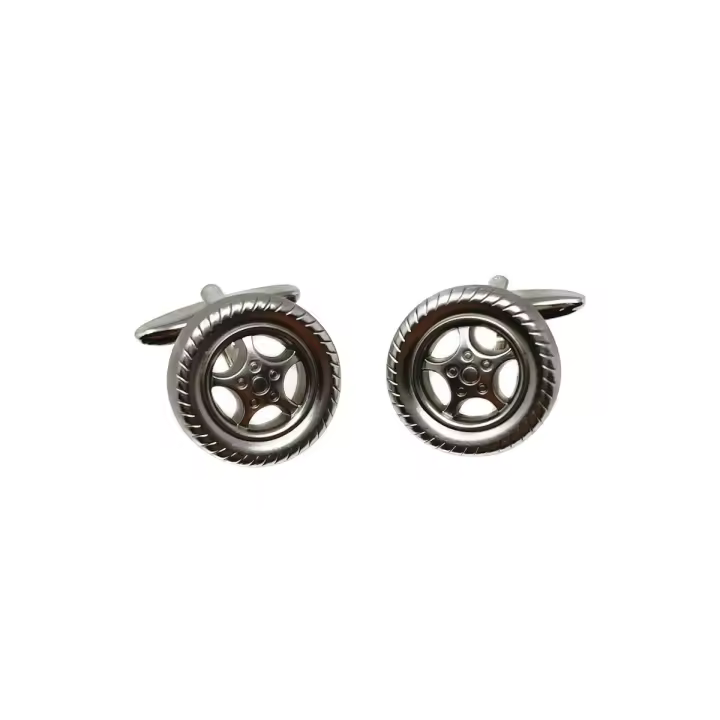 Inmaculada Romero Gemelos Metálicos Neumáticos 17 Mm Plateado - 1