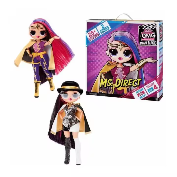 Giochi Preziosi L.O.L. Surprise OMG Movie Magic Ms. Direct - Muñeca de Colección con Accesorios - 1