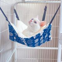 Cama Colgante De Lona Para Gatos Y Perros Doble Cara Hamaca Para Mascotas Confort Respirable Para Hamsters Y Ardillas Suministros De Descanso Para Gatos - details 0
