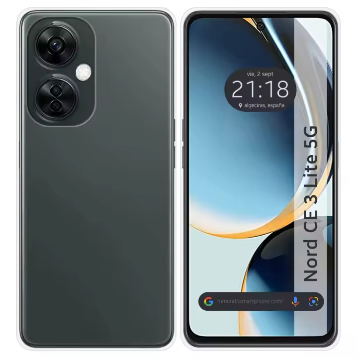 Funda Silicona Gel TPU Transparente para Oneplus Nord CE 3 Lite 5G - 1