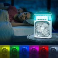 A&M MARBELLA - Mini Ventilador portatil con Difusor de Agua, Mini enfriador de Escritorio con luces , Ventilador USB-C mini, de mesa, nebulizador de agua y difusor de aromas, con temporizador de autoapagado, - details 0
