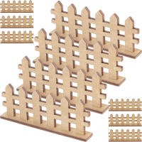 10Pcs Vallas De Madera Miniatura Para Jardín Decoración De Vallas De Flores Y Casas De Muñecas Suministro De Miniaturas - details 5