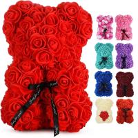 Rosa Artificial De Tedeo Para Decoración De Hogar Y Bodas Aniversarios Y Año Nuevo Sin Caja Estilo De Flor Cotton - details 1
