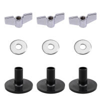 Juego De Accesorios Para Batería De 18 Piezas Negro Repuesto De Pelo Para Instrumentos Musicales - details 1