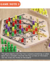 Juego De Tablero Interactivo De Geometría Para Fiesta Multiplayer Juego De Estrategia En Madera Para Familia Juego De Mesa De Enlazado De Cadenas Para Edad 7+ - details 9