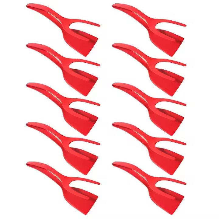 Espátula multinacionales para Freir Carne, dos en uno, para Alimentoss, para sardén, para tortillas, color Rojo - 1