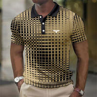 Camisa Polo Casual Para Hombre Verano Cuello Redondo Botones Transpirable Estilo Contraste Color Polo De Poliéster - details 3