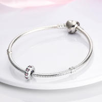 Encanto De Colgante De Árbol De Familia Platinado En Plata Para Pulsera De Bangle Y Collar DIY Regalo Con Doble Vuelo Aéreo - details 67