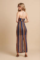 Vestido largo halter - details 2