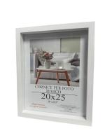 HOGARISIMO Marco de foto blanco con borde grueso estilo moderno decorativo hogar ,portafoto blanco con borde grueso blanco - details 1