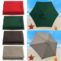 Funda de repuesto para sombrilla de exterior, para jardín, patio, balcón, 8 marcos, 3 m, impermeable, resistente a los rayos UV. - details 1