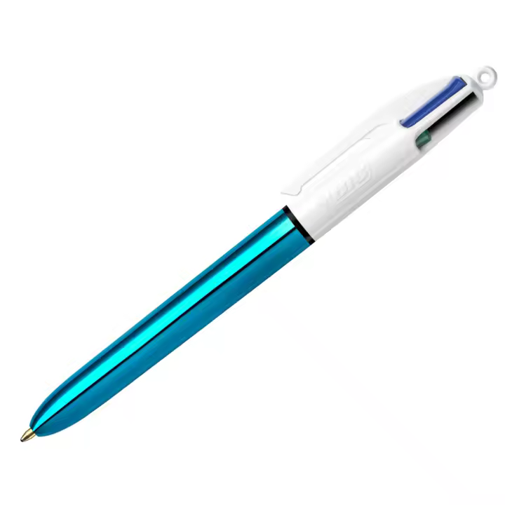 BIC 4 Colores Shine Azul Punta Media 1,0mm - 1