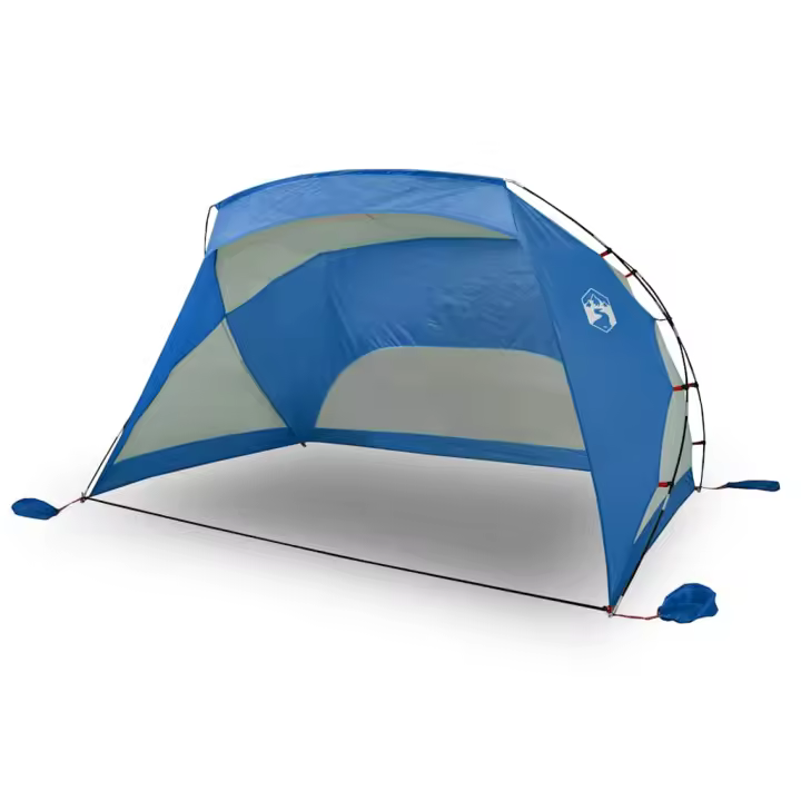 vidaXL Tienda de playa 185T poliéster azul celeste 274x178x170/148 cm - 1