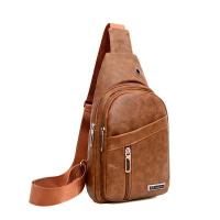 Nueva Bandolera De Cuero PU Para Hombre Bolsa De Pecho Para Viaje Cruzada Negra Estilo Casual Sling Bolsa De Hombro Mensajero - details 13