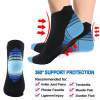 GOMOREON Calcetines De Compresión Para Tobillo 1 Par Unisex Calcetines De Correr Con Soporte De Tobillo Material 60% Poliéster 40% Spandex - details 0