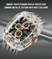 Reloj De Pulsera Deportivo Para Hombre NAVIFORCE Con Cronógrafo Multifunción Resistente Al Agua 5ATM Correa De Silicona Moda Casual - details 9