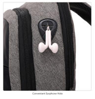 Bolsa De Hombro Pequeña Para Hombre Con Carga USB Impermeable Bolsa De Pecho Para Viaje Estilo Business Material Oxford - details 16