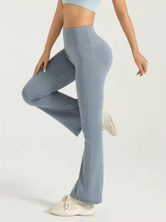 Pantalones De Yoga Para Mujer Cintura Alta Bootcut - Leggings Flared Para Ejercicio Y Ropa Casual - Activewear Cómodo Y Estiloso - 1
