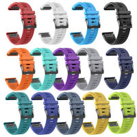 Correa De Reloj De Silicona QuickFit 22mm 26mm Para Garmin Descent Mk2 Mk2i Mk3i/G1/Enduro 2/Epix Gen 2 Fenix 7 6 5X plus Hebilla De Acero Original - details 2