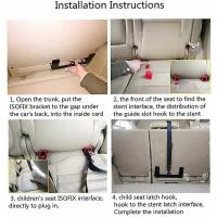 Kit de montaje de anclaje de sujeción de asiento infantil universal para coche para conector de cinturón Isofix, negro - details 2