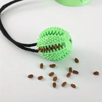 Juguete Interactivo Para Perros Con Ventosa Y Sonido Alimentos Durable Bola De Goma Para Entrenamiento Juego De Lógica Y Tirar - details 4