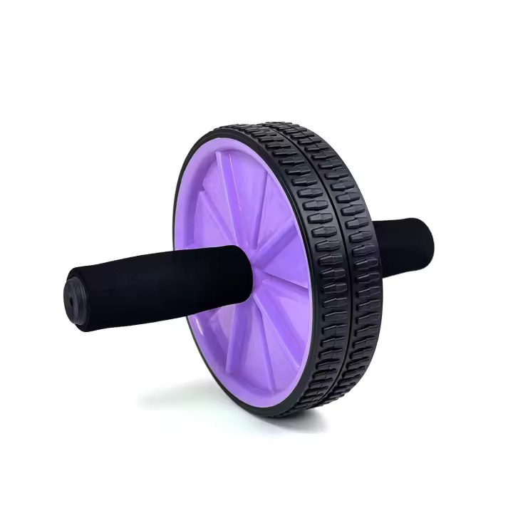 Ociodual OcioDual Rueda Abdominal, Rodillo Abdominales, Rueda Abdominales con Mango, Ejercicio en Casa, Gym en Casa, Core, Flexibilidad y Fuerza, Roller Gimnasio en Casa, Rodillo Abdominal, Violeta - 1