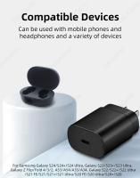 Cargador Rápido 25W PD Tipo C Portátil Para Samsung Galaxy S24 S23 Ultra S21 S20 Cargador De Teléfono Móvil EU US - details 7