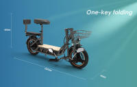 Scooter Eléctrico KuKirin C1 Pro, Motor de 500W, Batería de 48V 26Ah, Neumático Neumático de 14 Pulgadas, Velocidad Máxima de 45km/h, Rango de 100km, Plegado con un Solo Clic, Asiento Trasero y Canasta de Almacenamiento Frontal, Espejo Retrovisor - details 17