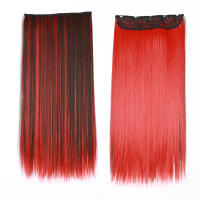 Extensiones De Cabello Sintético WIGSIN 24 Pulgadas Recto Resistente Al Calor Fibra De Cabello Para Cosplay Pieza Unica Para Mujeres - details 2