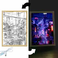 Marco De Fotos Con Iluminación LED De Ciudad Changsha Lámpara Nocturna Para Decoración De Habitaciones Infantiles Y Hogar Regalo De Cumpleaños Para Amigos - details 2