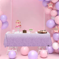 Mantel Desechable De Color Sólido Para Fiesta De Cumpleaños Boda Navidad Mantel Rectangular Impermeable Cubierta De Mesa - details 3