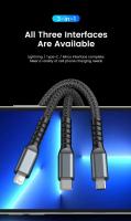 Cable De Carga Rápida 3 En 1 100W 5A USB a Tipo C Micro Para iPhone 16 15 14 Samsung Xiaomi OPPO VIVO Cable Móvil De Alta Velocidad - details 4