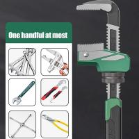 Llave De Angulo Ajustable Versátil F-Type Llave Universal De Juego De Tornillos Herramientas Manuales De Reparación De Tubería De Plomería Material De Acero Cromo Vanadio Antideslizante - details 2