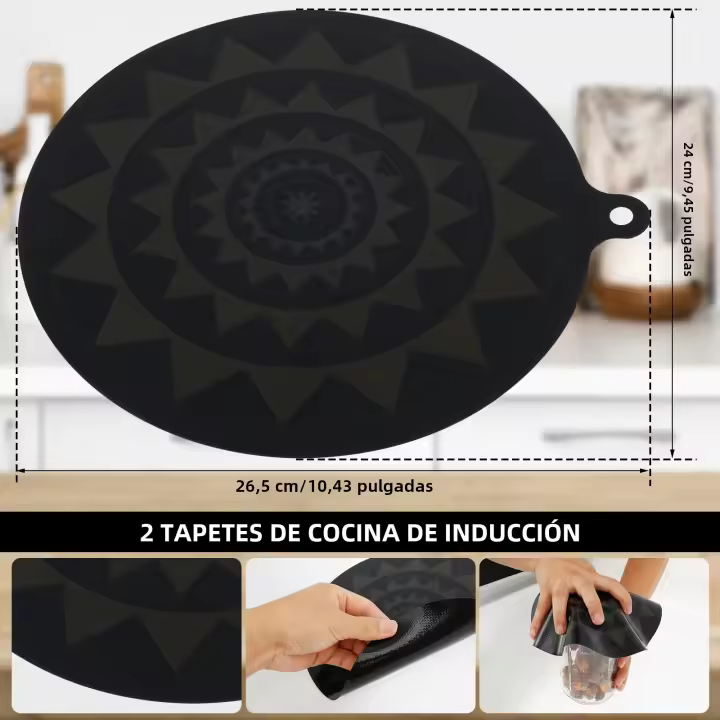 Almohadilla De Aislamiento De Silicona Antideslizante Para Cocina Inducción Protector De Encimera Y Parche De Calor Moderno Ecológico - 1