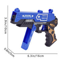 Pistola De Goma Grande Dobletableable Con Disparo Continuo Juego De Tiro Para Niños Y Adultos Incluye 60 Piezas De Goma Como Regalo - details 1