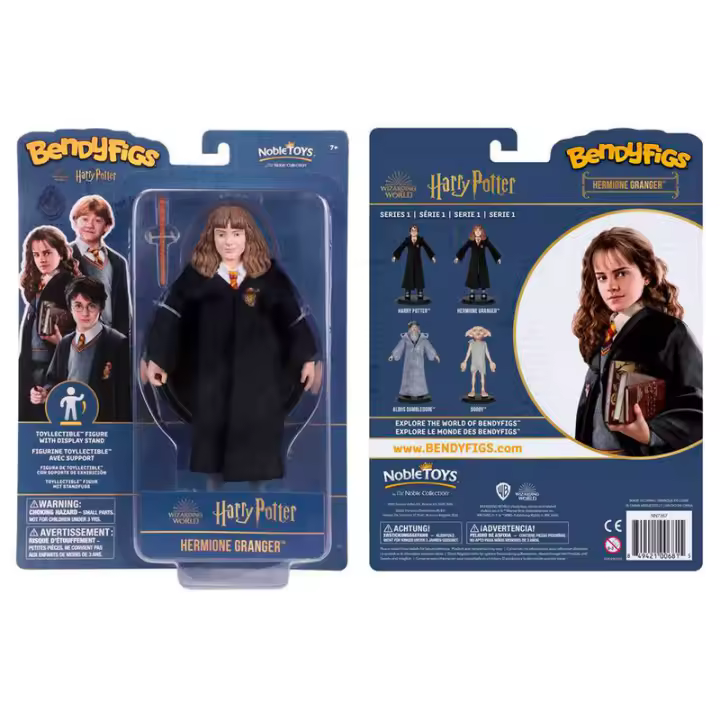 Figura Maleable Bendyfigs Hermione con varita Harry Potter 19cmFigura  Coleccionable - Idea de Regalo- Mercancia Oficial - Juguetes para Niños y Adultos - Movies Fans - Muñeco para Coleccionistas y Exposición - 1