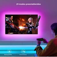 Tira De Luz LED RGB Bluetooth 1-5m Con Control Remoto De 24 Teclas Y Sincronización Con Música COB Dimmable Para Decoración De Habitaciones Y TV - details 6