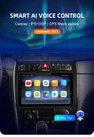 AWESAFE inalámbrico CarPlay Android Auto Radio para Mercedes Benz CLK-Class W209 A209 C-Class W203 S203 coche reproductor multimedia GPS 2 din autoradio volante controles RDS Bluetooth - details 2