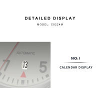 Reloj Mecánico Para Hombre CADISEN Con Luz Propia Y Correa De Acero Inoxidable Cristal De Zafiro Resistente Al Agua NH35A - details 7