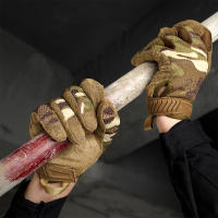 Guantes Tácticos De Camuflaje Para Hombres Con Dedos Completos Toque De Pantalla Adecuados Para Airsoft Ciclismo Paintball Pesca Y Caza - details 7
