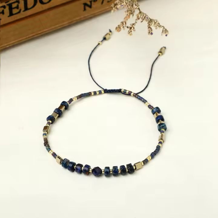 Pulsera Amiga Go2boho Miyuki Ajustable Para Mujer Joyería Bohemia Hecha a Mano Regalo Geométrica Semi-preciosa Acero Inoxidable - 1