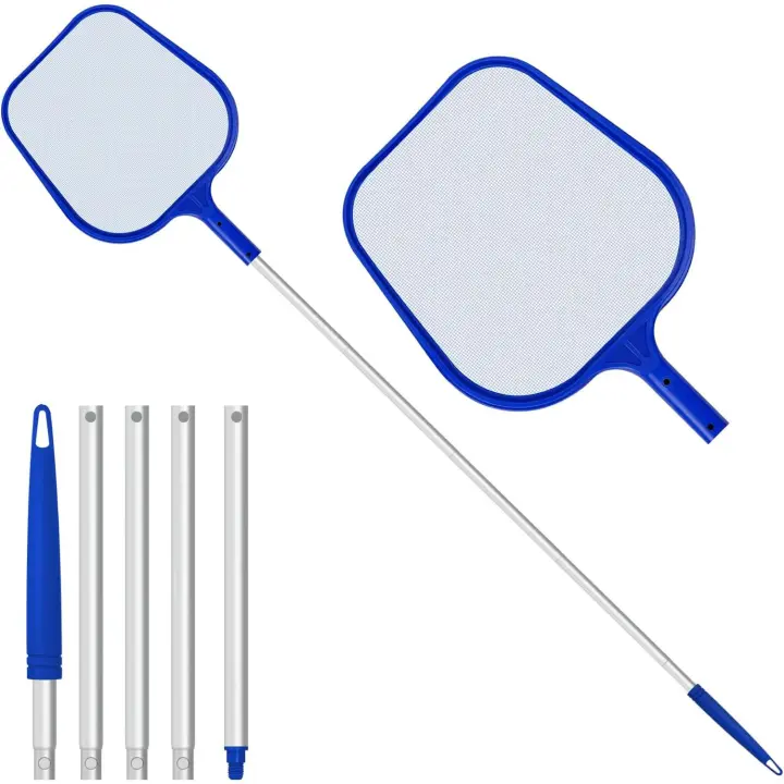 ZC Jsdoin RecoogeHojas para Piscinas Profesional,Kits de Skimmer Piscinas with 1,2 m Barra Telescópica para Spas, Nación - 1