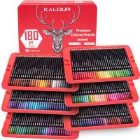 KALOUR Set De Lápices De Colores Profesionales 50/72/180/240/300 Pcs Lápices De Aceite Para Dibujos Y Pintura Artística Suministros Para Colorear - details 18