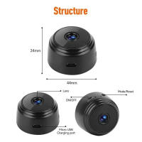Cámara De Seguridad Inalámbrica HD A9 WiFi Monitor Inteligente Con Sensor Tecnología CMOS Para Vigilancia Doméstica Y Video Web - details 5