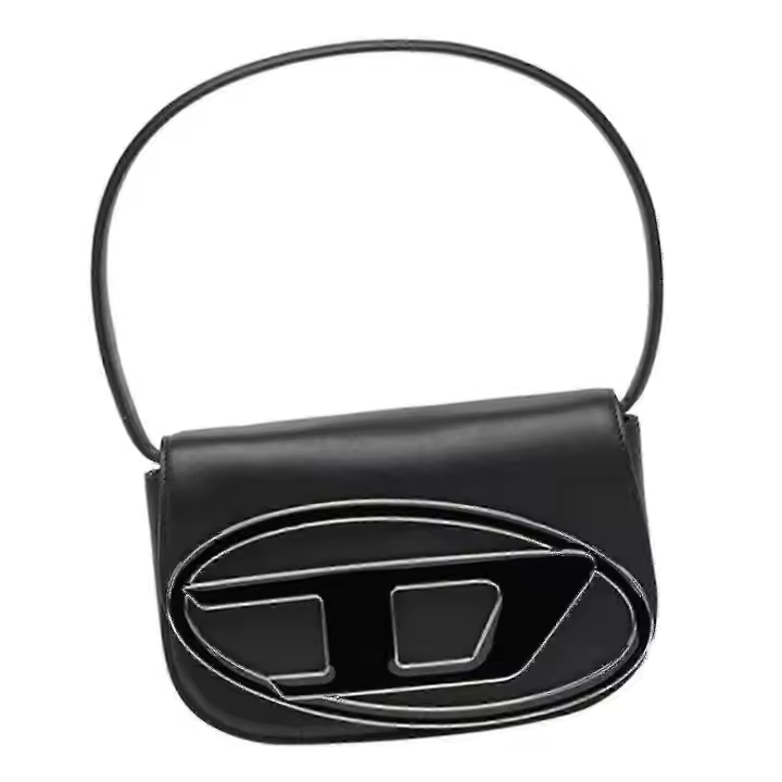 Bolso de hombro para mujer, moderno y ligero, tipo clutch, de piel sintética, tipo sobre, color negro TT01 - 1