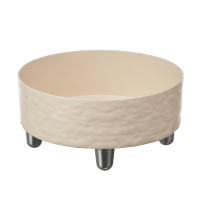 Tazón De Agua Con Ondas Para Mascotas Acero Inoxidable Estilo Moderno Y Sencillo Tazón De Comida Y Agua Para Gatos Interiores Forma Redonda - details 7