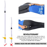 Kit de bolsa de Enema plegable de 2L, boquilla de riego de vagina, lavado Anal de silicona, higiene femenina, bolsas de limpieza de Colon - details 8