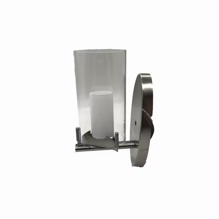 LED7 - Aplique de Pared de Aluminio y Cristal Opaco - 1