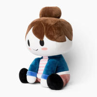 Muñeca Decorativa Blox Buddies De 2023 Para Niñas Con Sombrero Negro Y Peluche Amarillo Juguete De Peluche Para Decoración De Habitación Regalo Para Niños - details 5