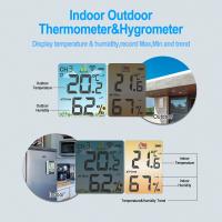 Medidor De Temperatura Y Humedad Inalámbrico Para Interior Y Exterior Con Pantalla Táctil De Color Grande Para Clima LCD - details 2